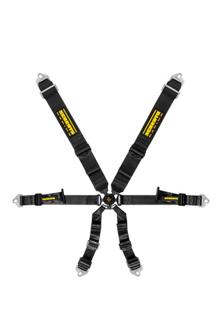 Schroth Profi 3x2 Black Pull-Down 6 Point Harness