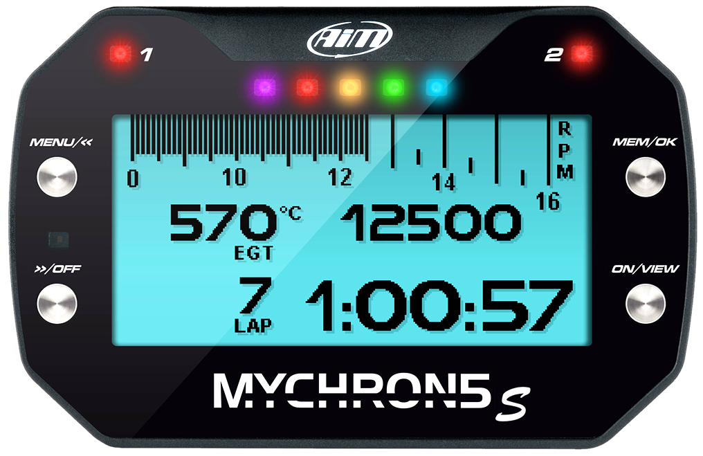 AIM MOTORSPORT MYCHRON5S DASH LOGGER / KART LAP TIMER WITH